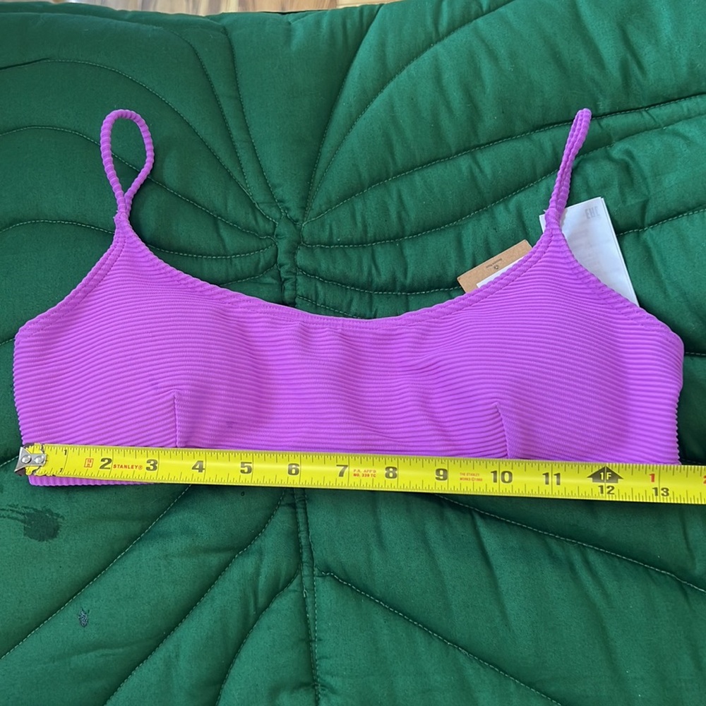 NWT Billabong Tanlines Avery mini scoop neck bikini top. Color: purple - Picture 10 of 10